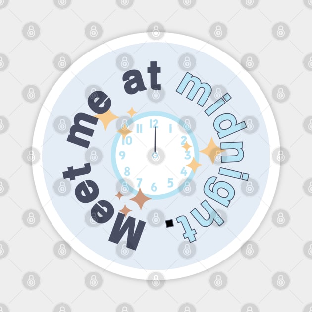 Meet Me At Midnight Moonstone Magnet by Likeable Design